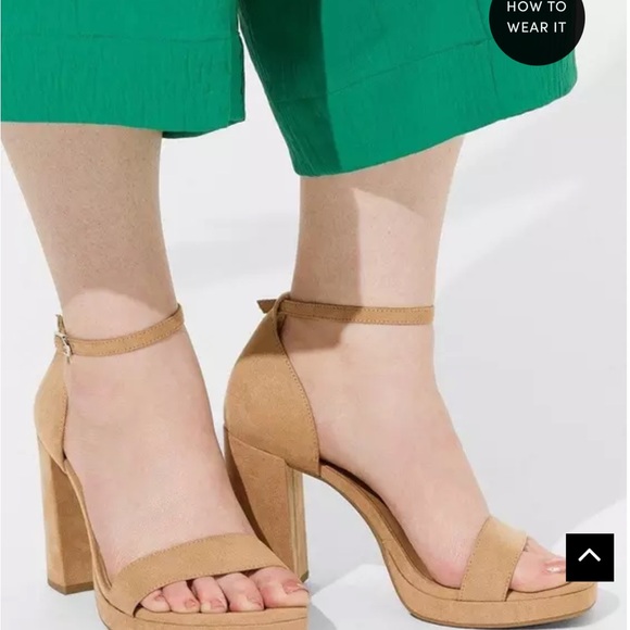 Torrid Platform Block Heeled Sandal 6.5WW - Picture 10 of 14